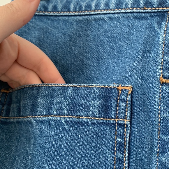 NWT Free People We The Free Super High Rise Denim Button Down Skirt - Picture 6 of 9